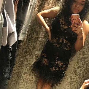 Akira Sheer Black Dress